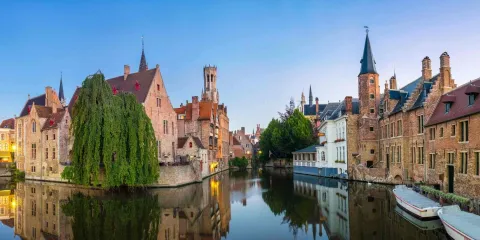 Itinéraire d'un week-end à Bruges.