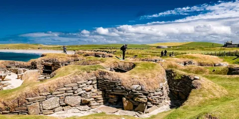 Le site de Skara Brae, un incontournable d'un voyage dans les Orcades en Écosse