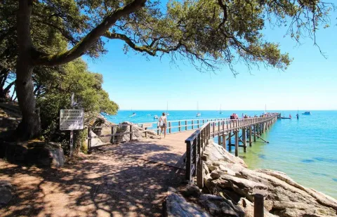 Estacade de la plage des Dames à Noirmoutier, l’une des plus belles plages de Vendée