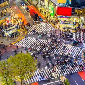 Le carrefour de Shibuya à Tokyo.
