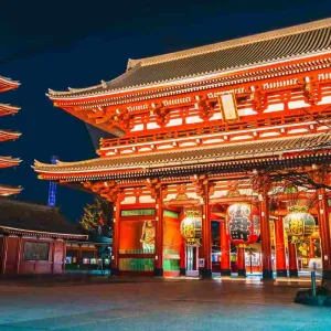 Le temple Senso-Ji à Tokyo.
