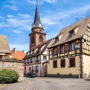 Le village de Bergheim en Alsace.