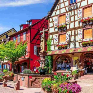 Le village de Kaysersberg en Alsace.