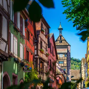 Le village de Riquewihr en Alsace.