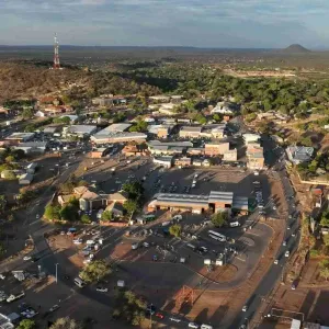 La ville de Serowe au Botswana.