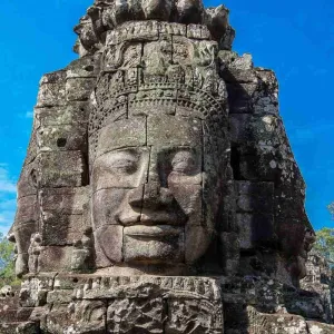 Bayon, à Angkor, est surnommé le "temple aux visages".