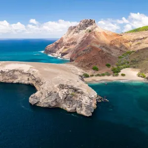 L'île d'Ua Huka dans les Marquises en Polynésie française.
