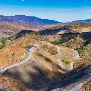 Paysage du Moyen Atlas au Maroc.