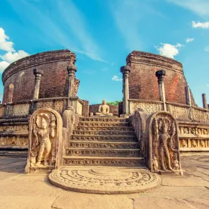 Le site archéologique de Polonnaruwa au Sri Lanka.