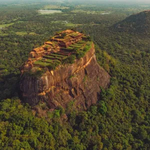 Sigiriya, le Rocher du Lion au Sri Lanka.