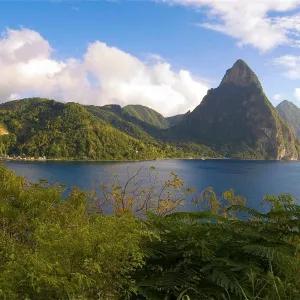 La côte sud de Sainte Lucie aux Caraïbes 