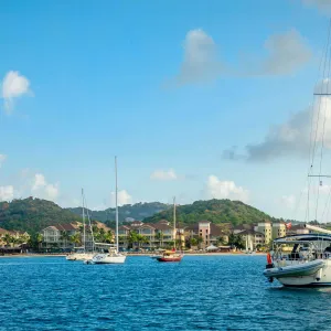 Rodney Bay à Sainte Lucie aux Caraïbes 