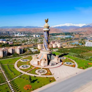 La ville de Douchanbé au Tadjikistan