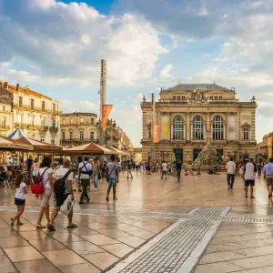 La ville de Montpellier en France.