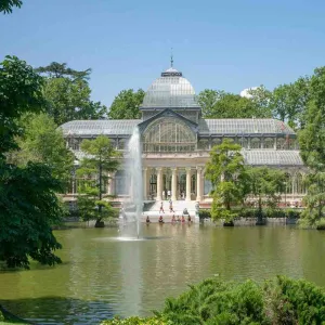 Palacio de Cristal dans le parc del Buen Retiro à Madrid