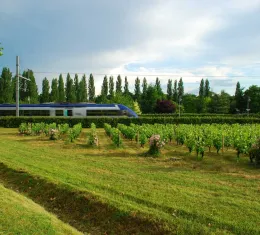 Un train en France.