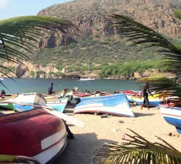 Une plage de Tarrafal au Cap-Vert