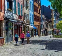 Maisons à colombages dans le centre historique de Rouen