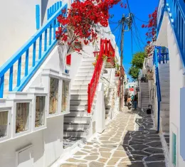 Ruelle de Hora, la capitale de Mykonos
