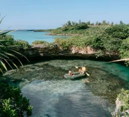 Paysage subtropical de l’archipel d’Okinawa au Japon