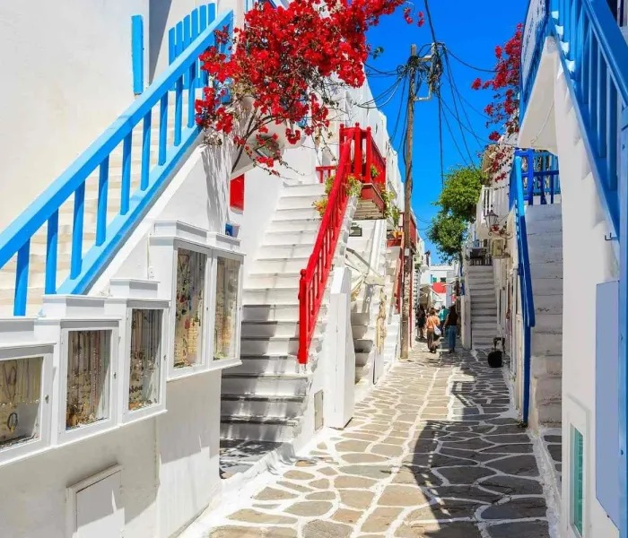 Ruelle de Hora, la capitale de Mykonos