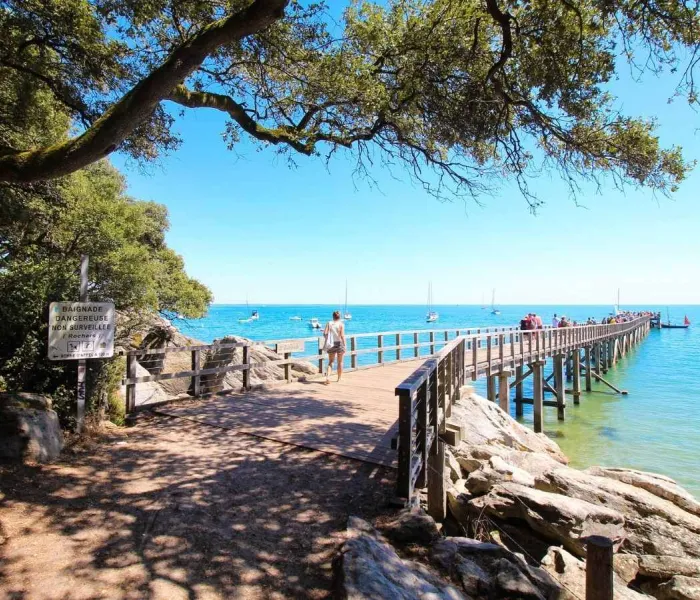 Estacade de la plage des Dames à Noirmoutier, l’une des plus belles plages de Vendée