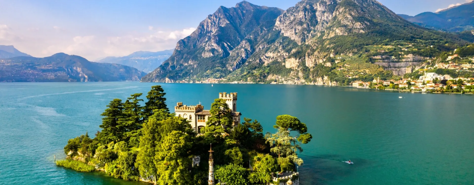 Le lac d'Iseo en Italie du Nord