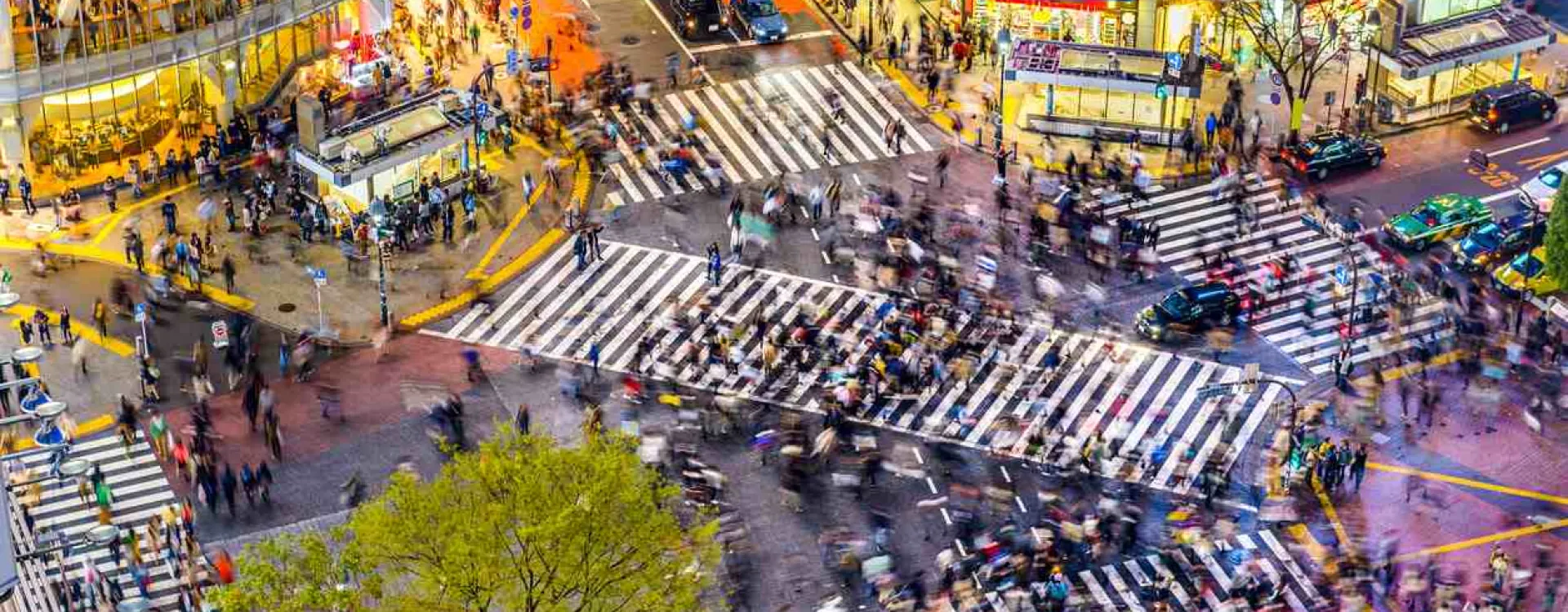 Le carrefour de Shibuya à Tokyo.