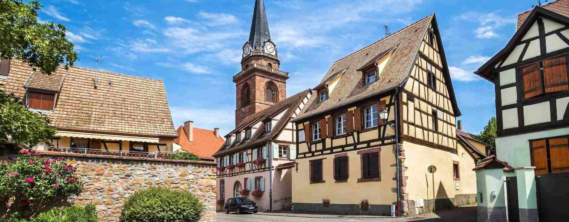 Le village de Bergheim en Alsace.