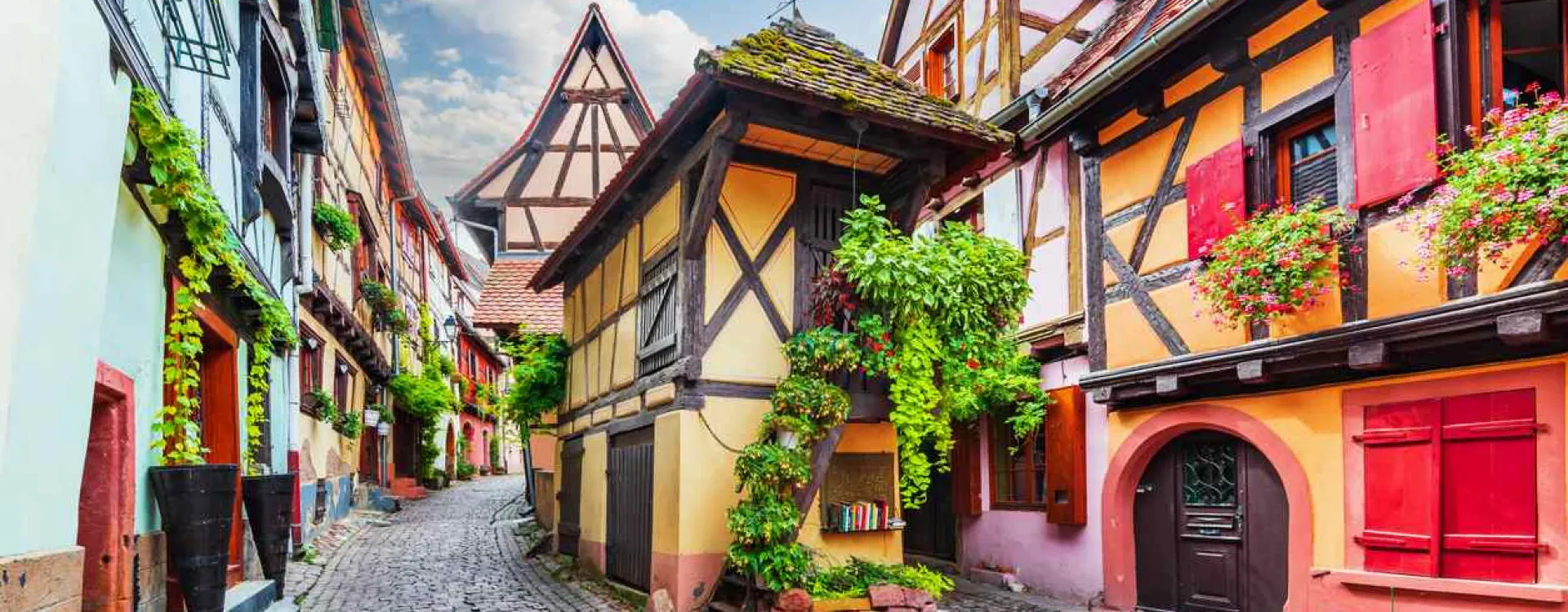 Le village d'Eguisheim en Alsace.
