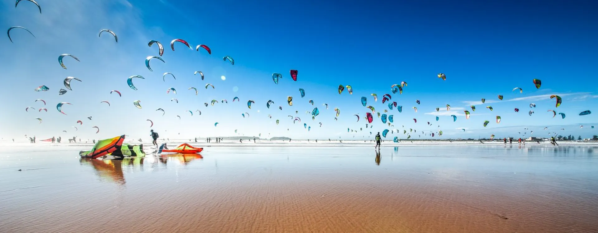 Essaouira au Maroc est le repère des kitesurfeurs.