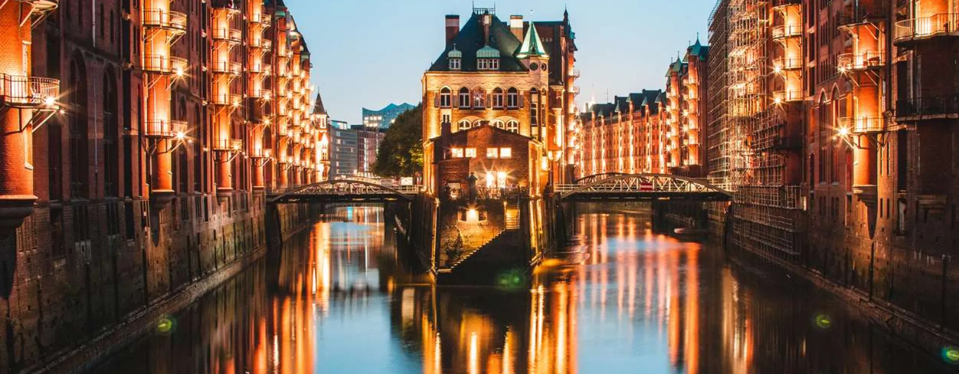 La ville de Hamburg en Allemagne.