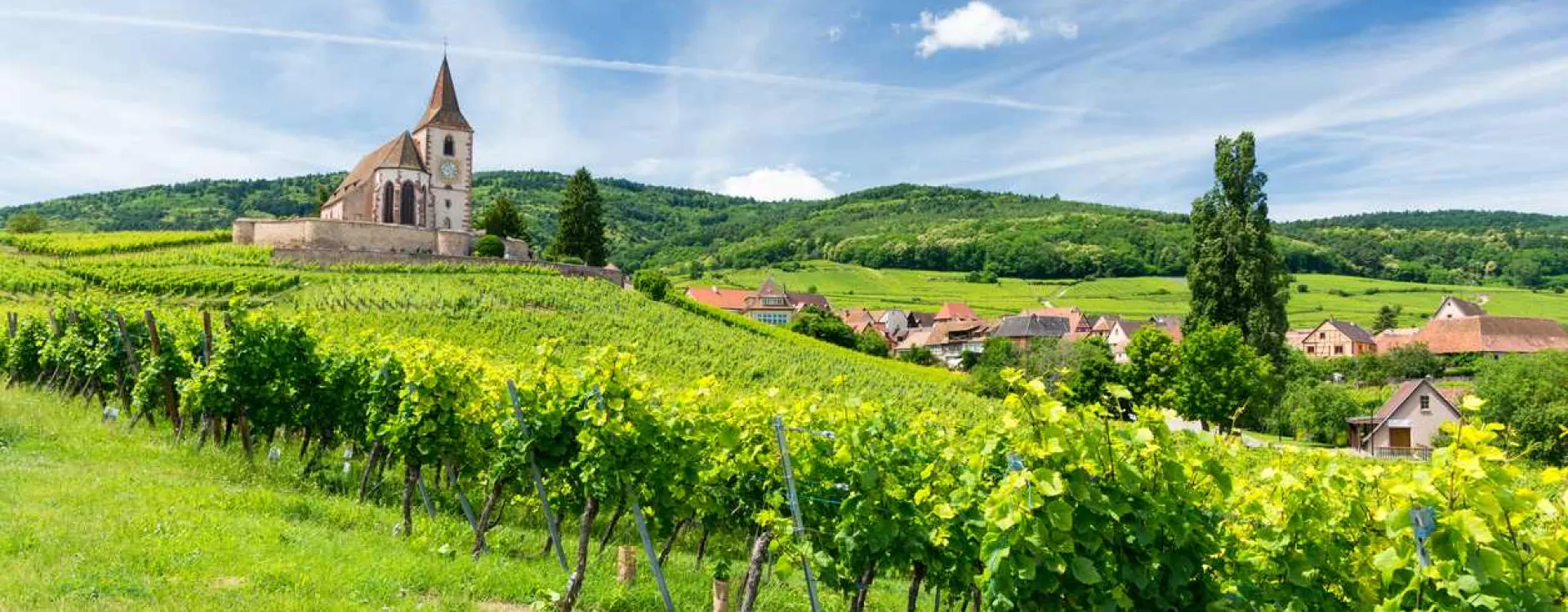 Le village d'Hunawihr en Alsace.