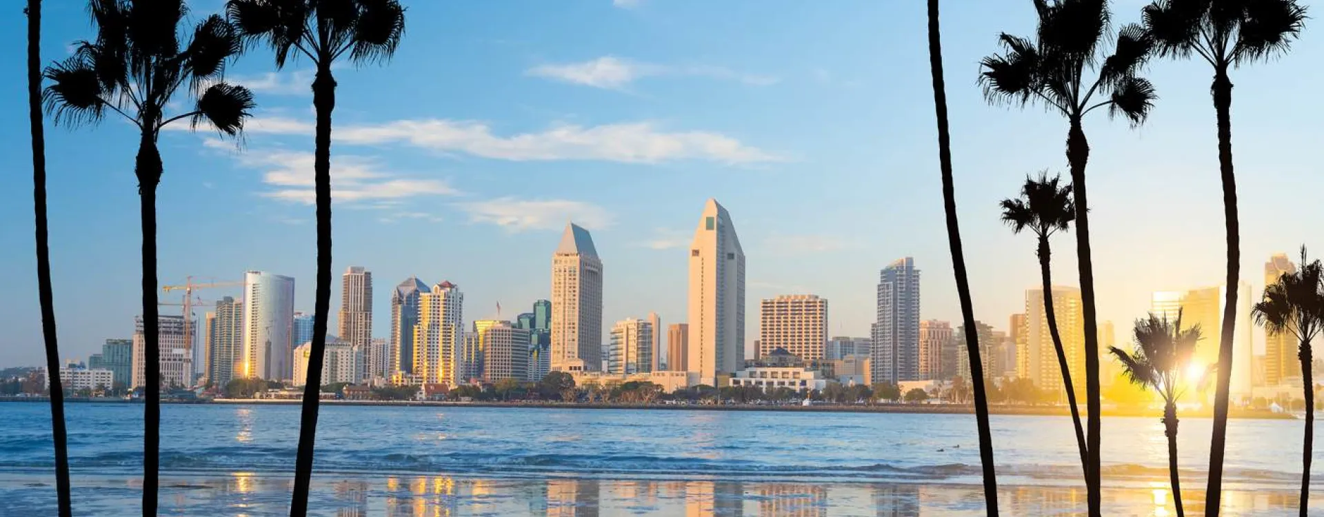 La Skyline de la ville de San Diego en Californie.
