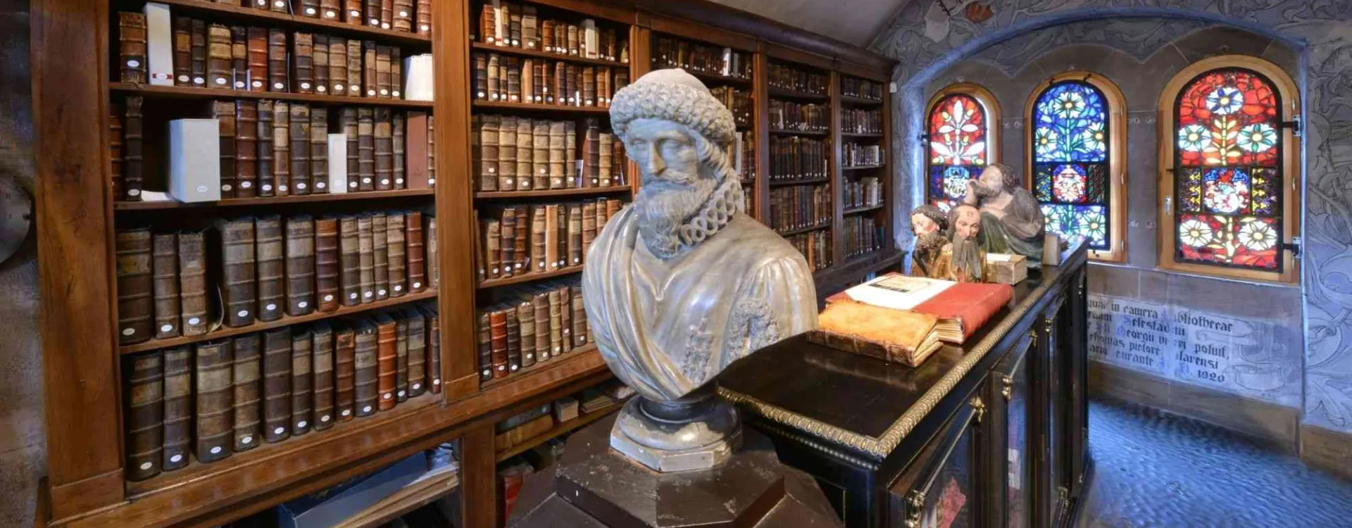 La bibliothèque humaniste de Sélestat en Alsace.