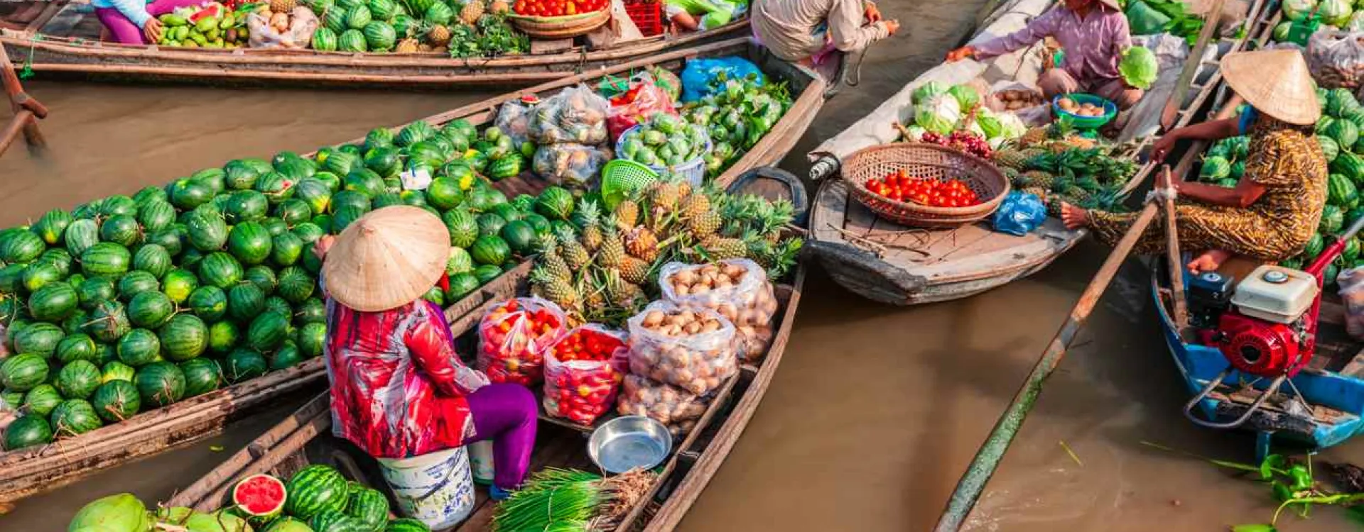 Can Tho est célèbre pour ses marchés flottants.