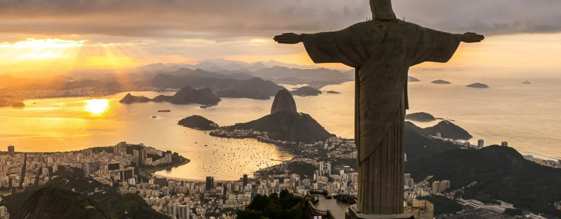 Le Christ rédempteur à Rio de Janeiro au Brésil.