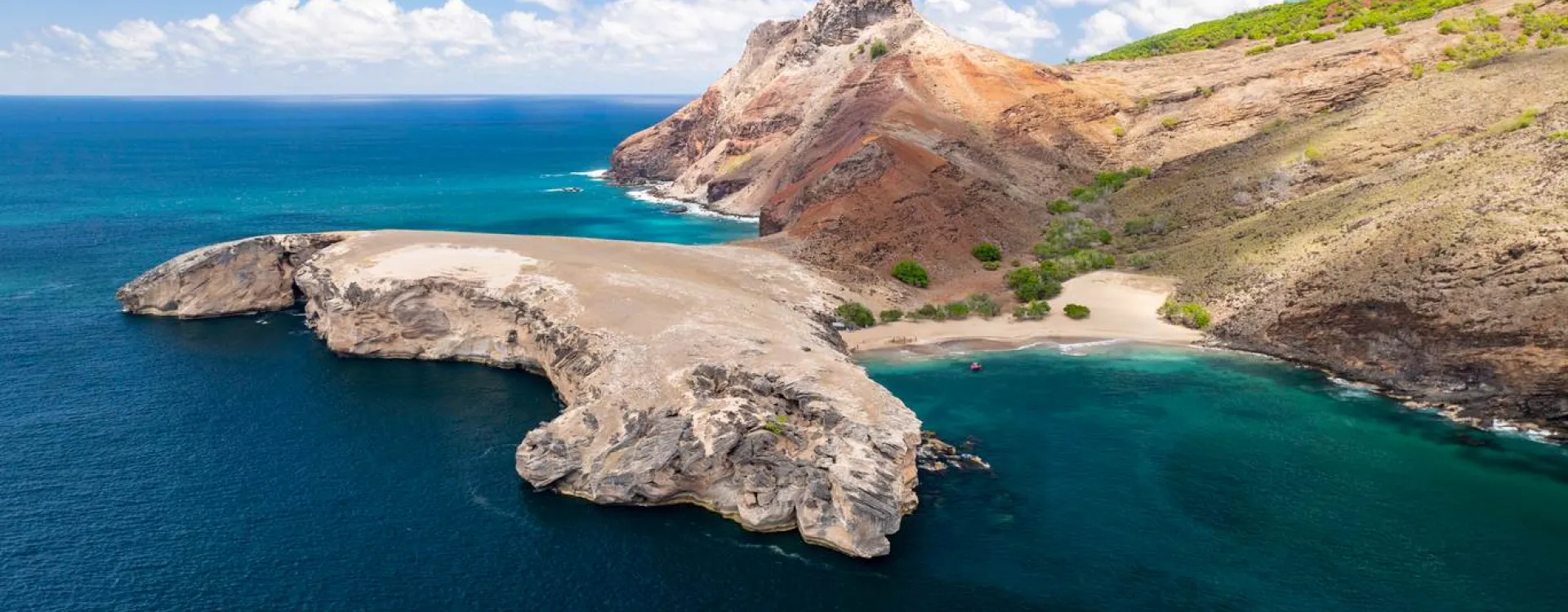 L'île d'Ua Huka dans les Marquises en Polynésie française.