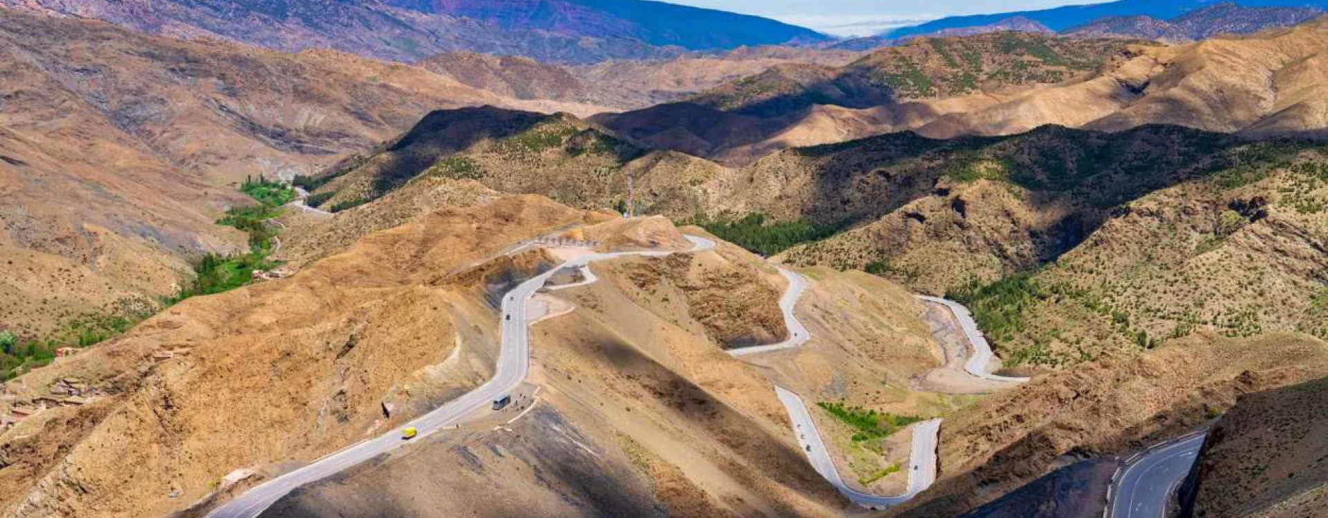 Paysage du Moyen Atlas au Maroc.