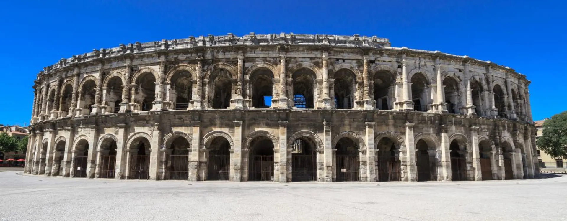 L'amphithéâtre romain de Nîmes.