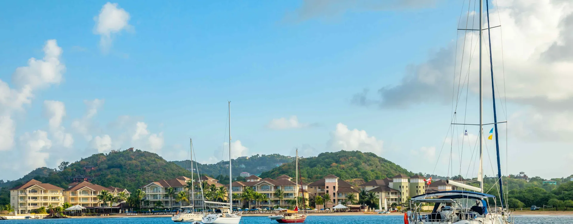 Rodney Bay à Sainte Lucie aux Caraïbes 