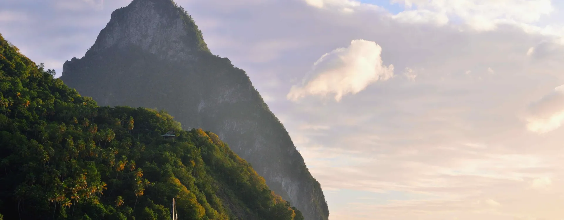 Soufrière à Sainte Lucie aux Caraïbes 