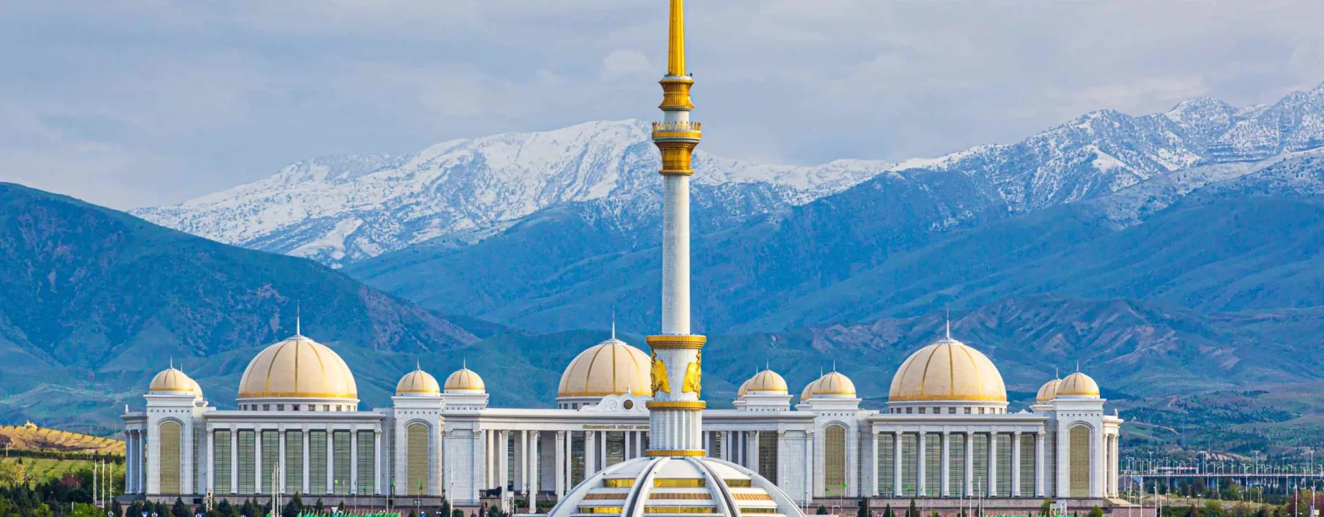 La ville d'Achgabat au Turkménistan 