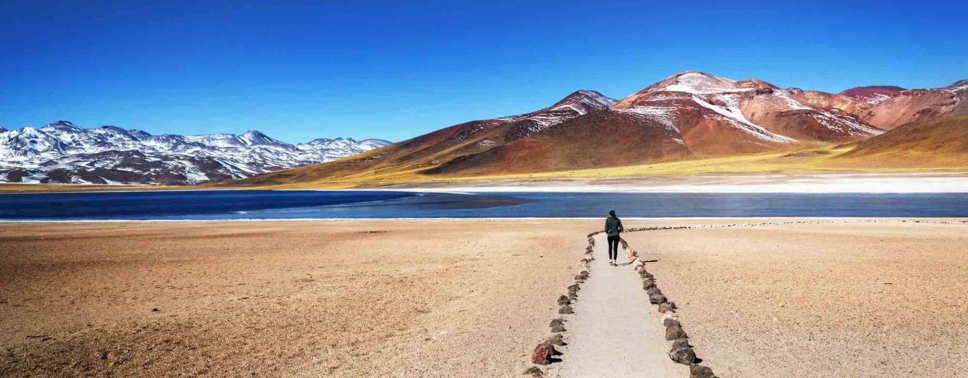 Désert d’Atacama au nord du Chili, paysages arides et volcaniques