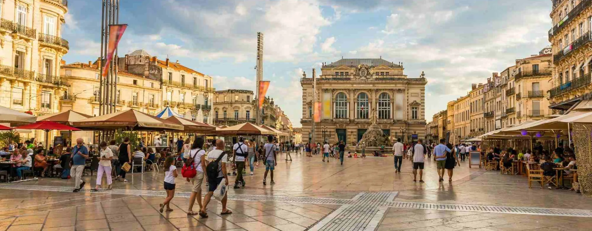 La ville de Montpellier en France.