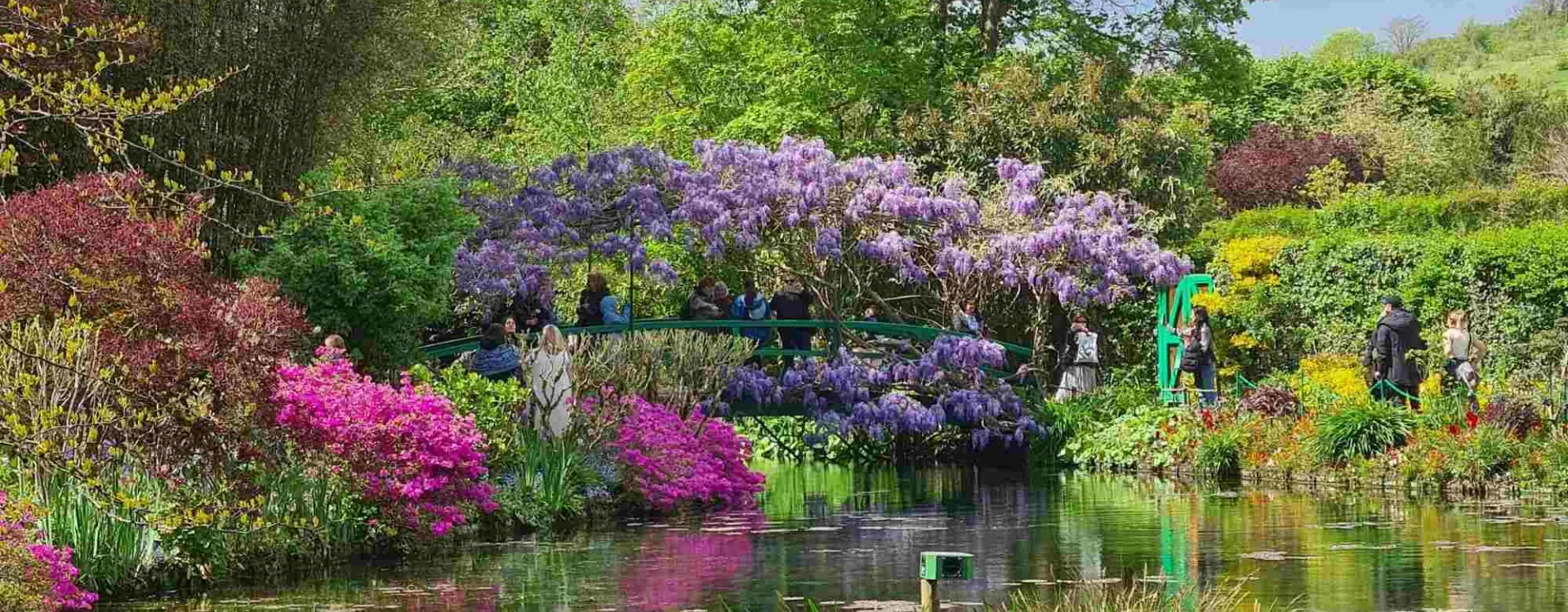 Étangs aux nénuphars des jardins de Monet à Giverny, exemple emblématique de jardin artistique et paysager