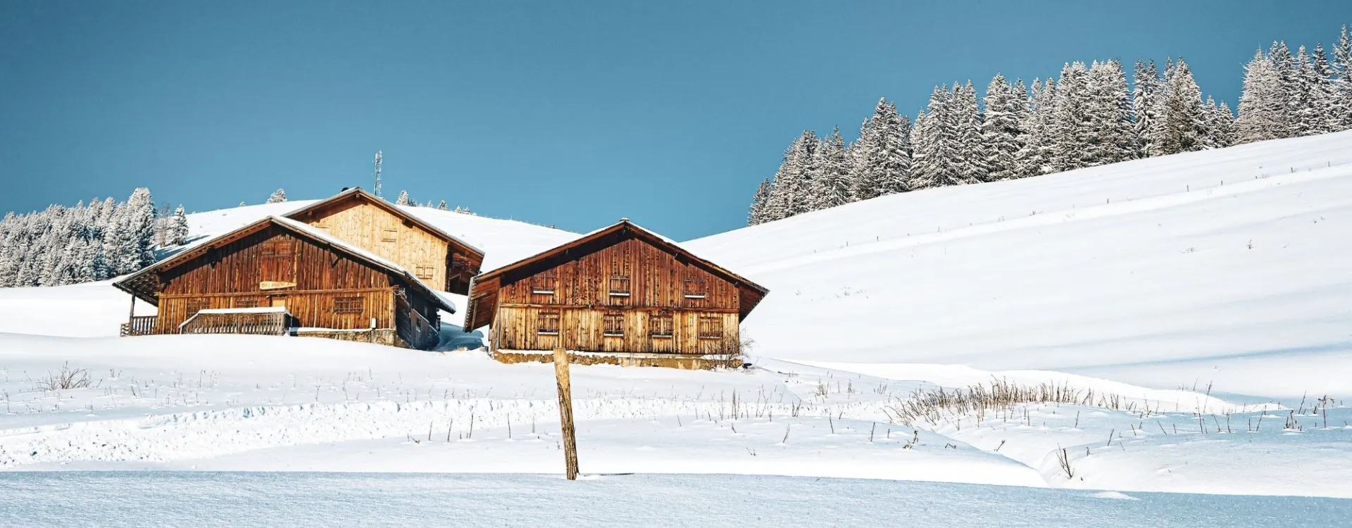 Paysage d'hiver dans la vallée d'Abondance