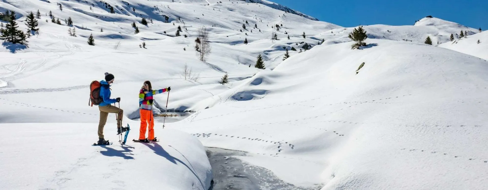 Randonnée en raquettes en Oisans, au cœur des paysages enneigés des Alpes