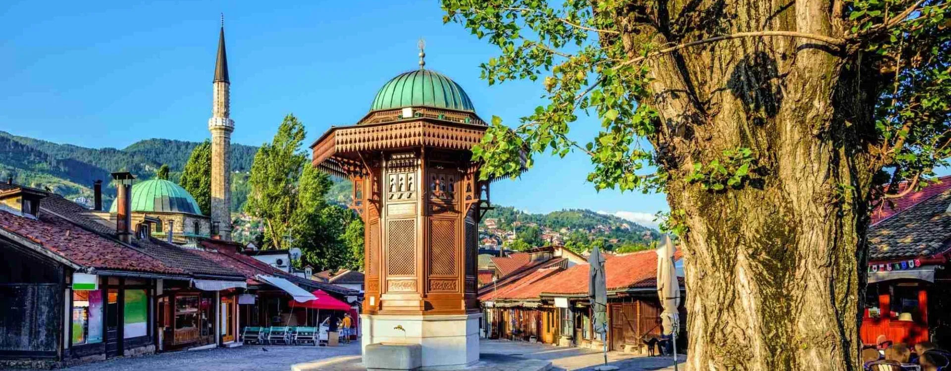 Fontaine Sebilj dans la vieille ville de Sarajevo, Bosnie-Herzégovine