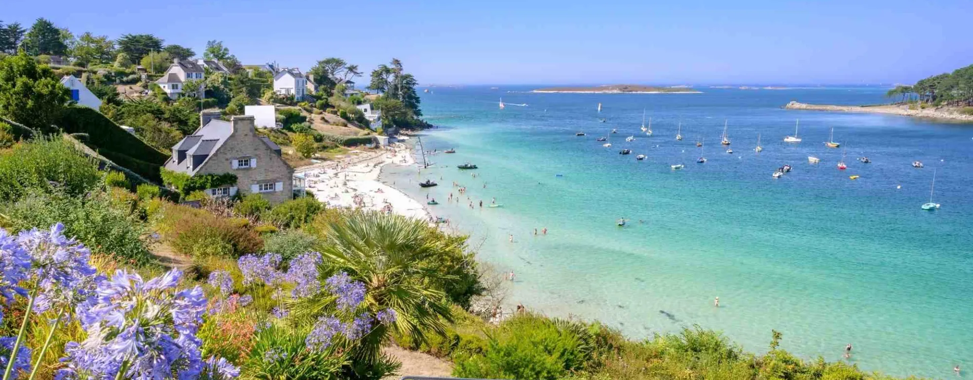 La plage de Béniguet à Saint-Pabu, l'une des plus belles du Finistère